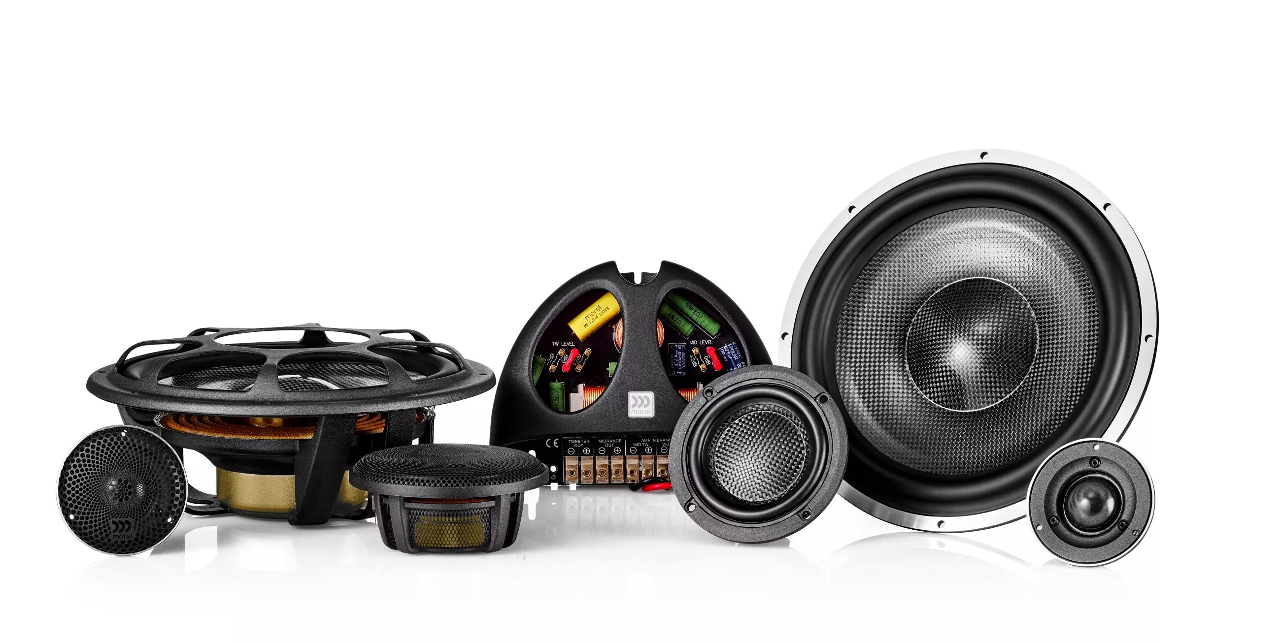 Morel Elate Carbon Pro 93A | 9" 3-way component speaker system