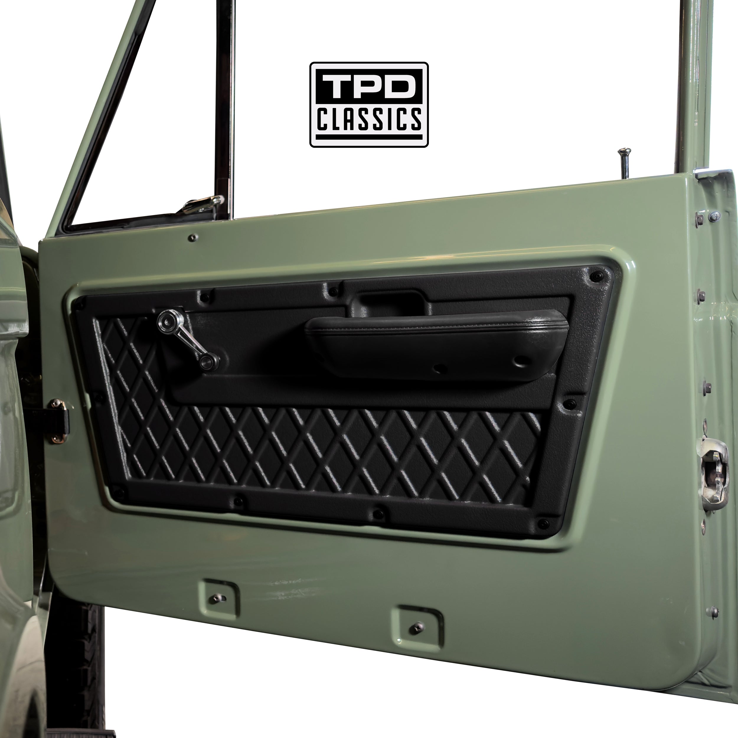 TPD Classics Customline Molded ABS Door Panel Set for 1968-1977 Ford Bronco