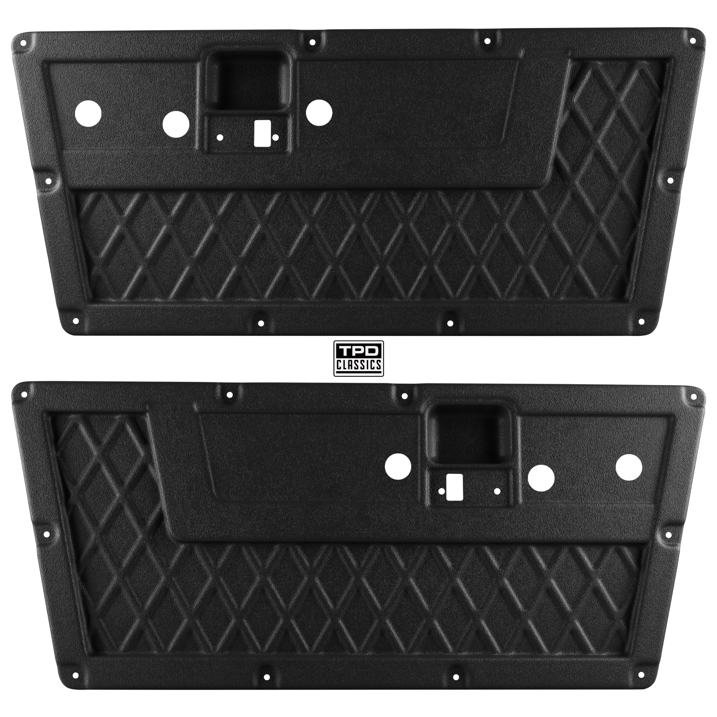 TPD Classics Customline Molded ABS Door Panel Set for 1968-1977 Ford Bronco