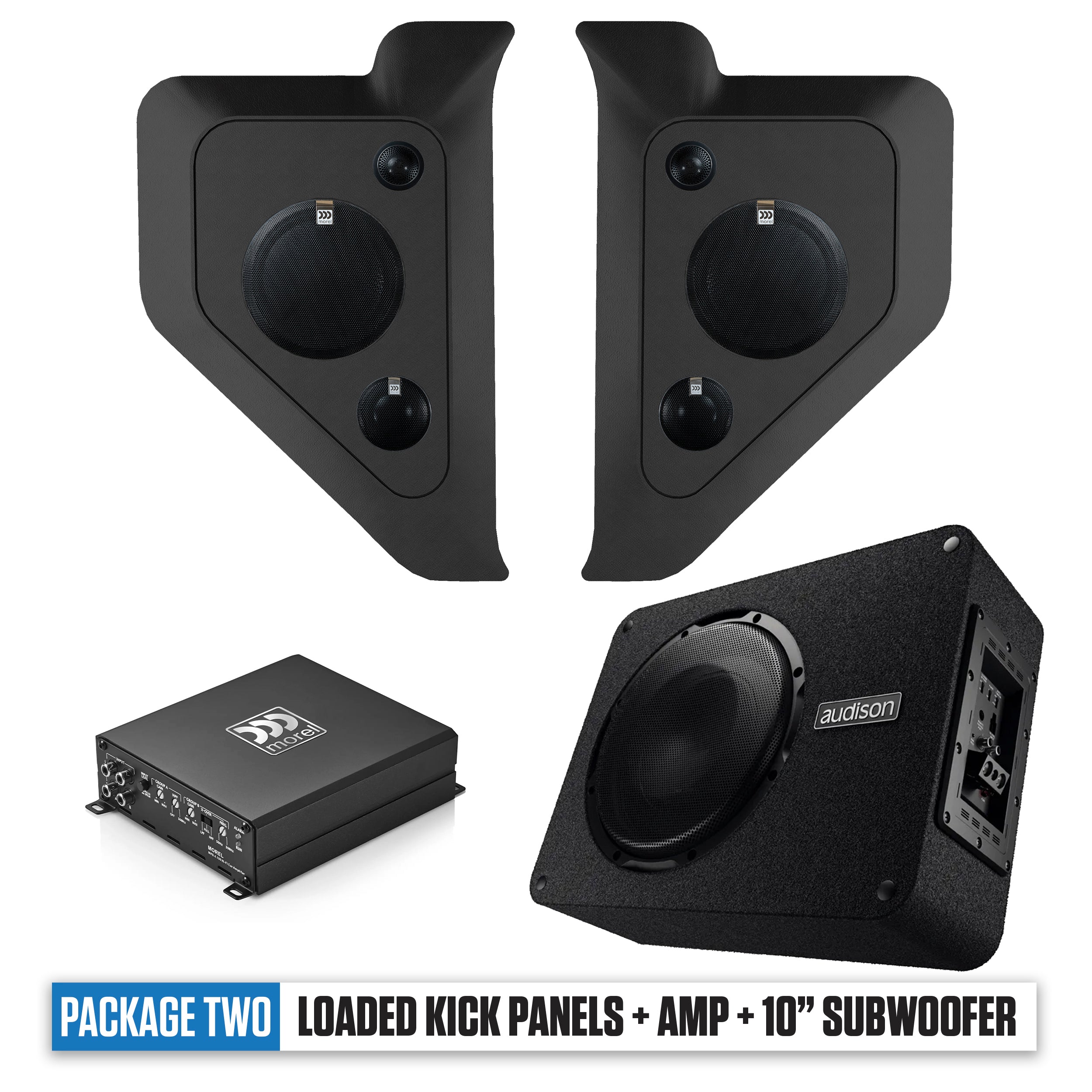 1960- 1963 Chevy/GMC C10 Kick Panels, Amp & 10" Subwoofer PACKAGE 2