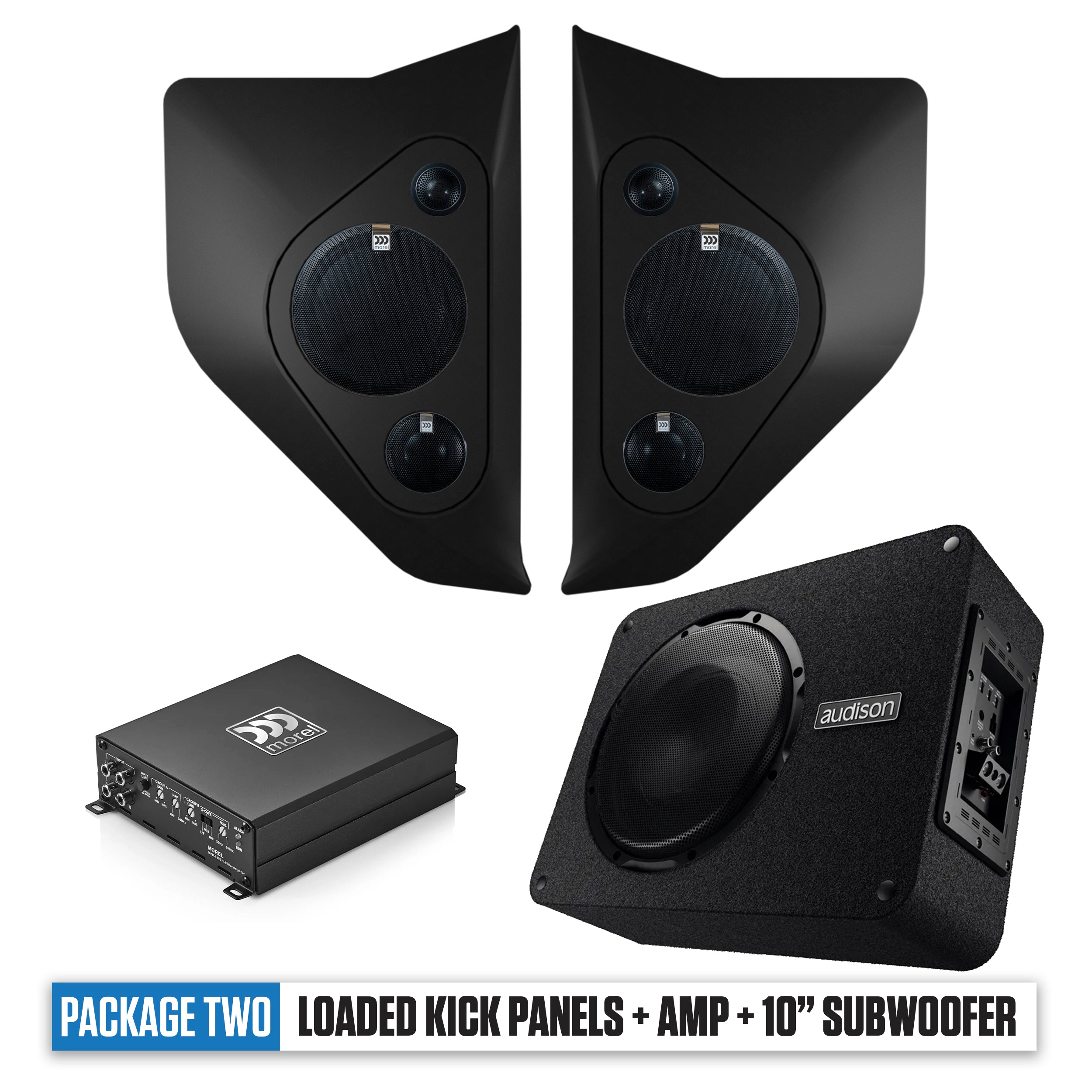 1964- 1966 Chevy/GMC C10 Kick Panels, Amp & 10" Subwoofer PACKAGE 2