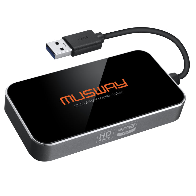 Musway BTS-HD | aptX HD USB Bluetooth Dongle for Hi-Res Audio Streaming