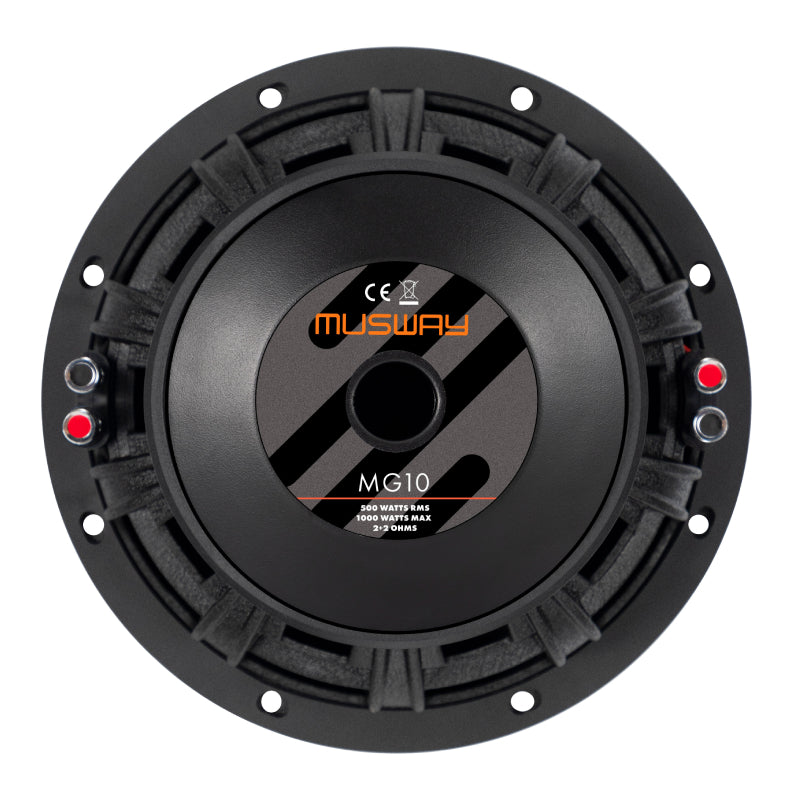 Musway MG10 | 10" 500W RMS Subwoofer with Protection Grille Included