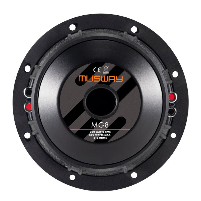 Musway MG8 | 8" 300W RMS Subwoofer with Protection Grille Included