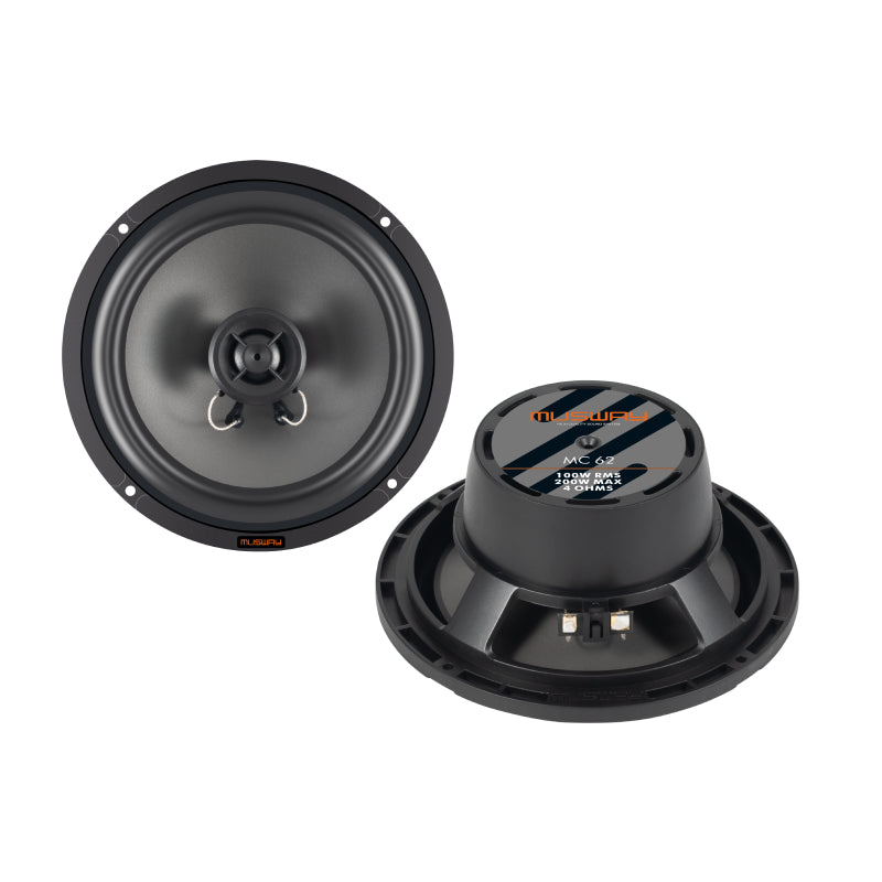 Musway MC62 | 6.5" MC Series 100W RMS 4 Ohms, 2-way Coaxial Speakers