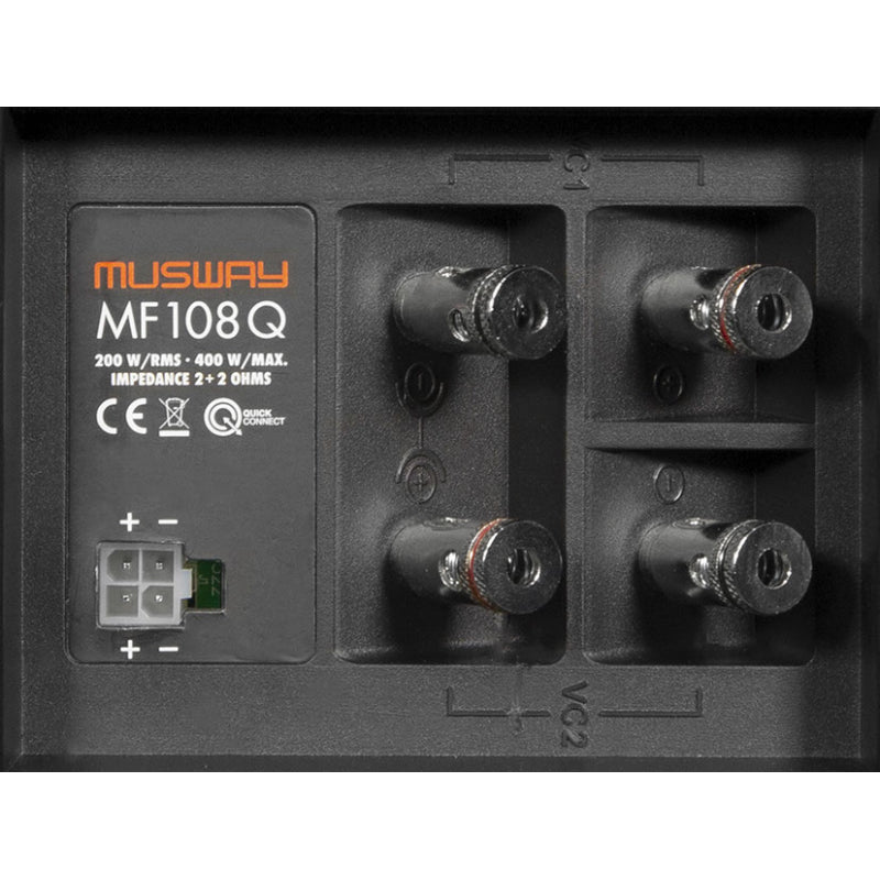 Musway MF108Q | Flat Single-Bassreflex-System with 8" Subwoofers