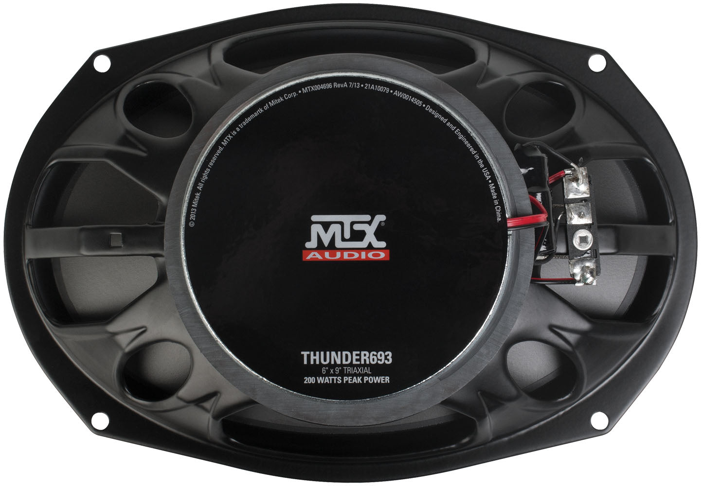 MTX THUNDER693 | 6" x 9" 3-Way 100-Watt RMS 4Ω Coaxial Speaker Pair