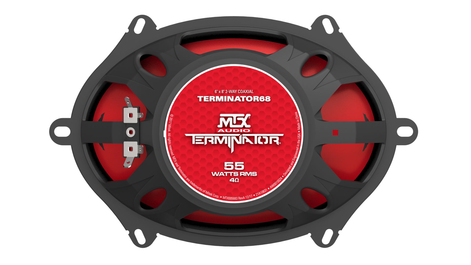 MTX TERMINATOR68 | 5" x 7" 2-Way 55-Watt RMS 4Ω Coaxial Speaker Pair