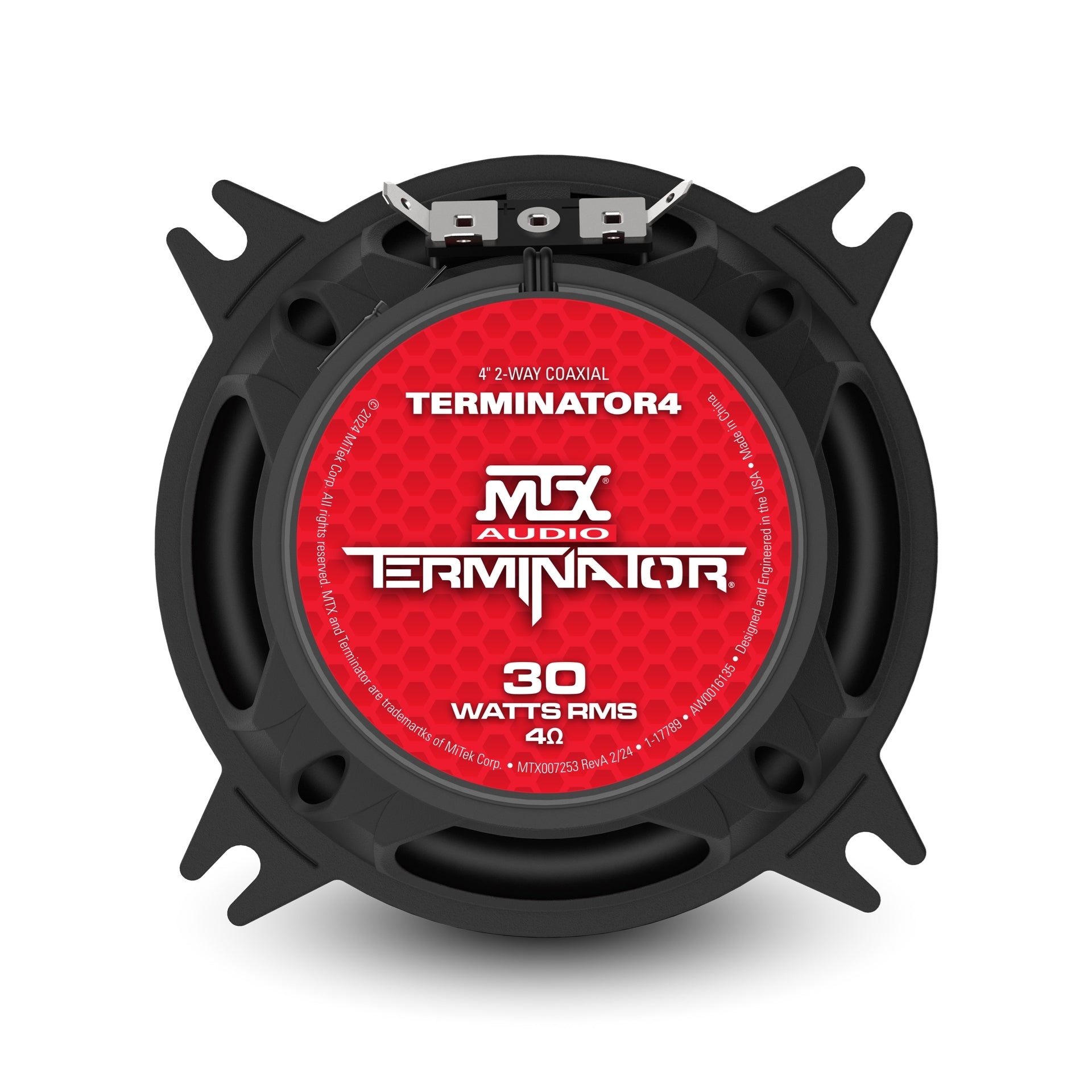 MTX TERMINATOR4 | 4" 2-Way 30-Watt RMS 4Ω Coaxial Speakers
