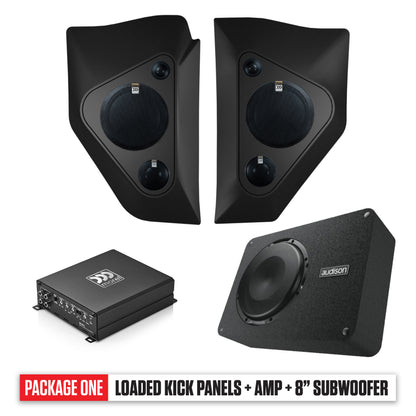 1947-1955 Chevy/GMC Pickup Kick Panels, Amp & 8" Subwoofer PACKAGE 1