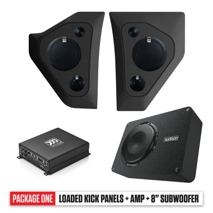 1955- 1959 Chevy/GMC Pickup Kick Panels, Amp & 8" Subwoofer PACKAGE 1