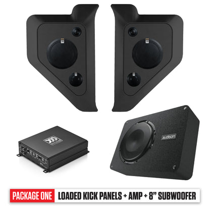 1960- 1963 Chevy/GMC C10 Kick Panels, Amp & 8" Subwoofer PACKAGE 1