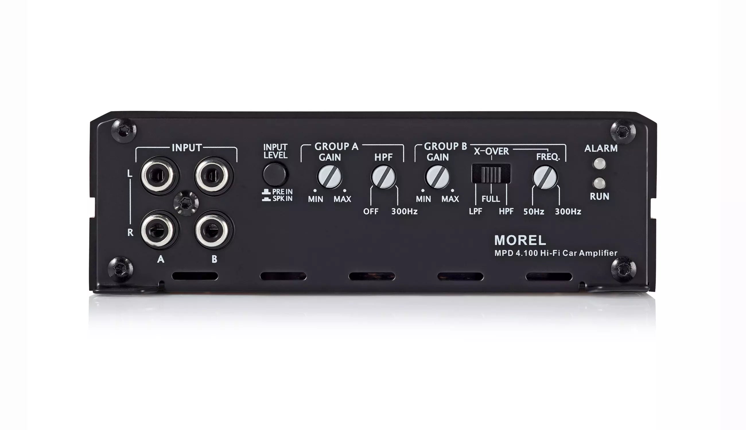 Morel MPD 4.100 4-channel car amplifier — 115 watts RMS x 4