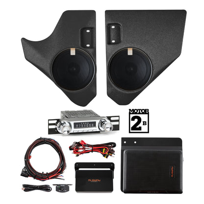 Classic Bronco Complete Audio Kit with RetroSound Motor 2 head unit | (1966-1977 Ford Bronco)