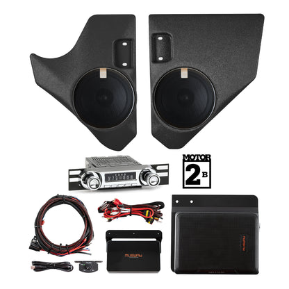Classic Bronco Complete Audio Kit with RetroSound Motor 2 head unit | (1966-1977 Ford Bronco)