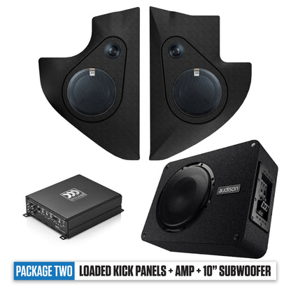 1965-1966 Ford Pickup Kick Panels, Amp & 10" Subwoofer PACKAGE 2