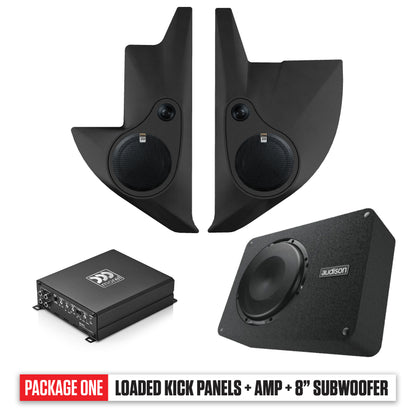 1967-1972 Ford F100 Kick Panels, Amp & 8" Subwoofer PACKAGE 1