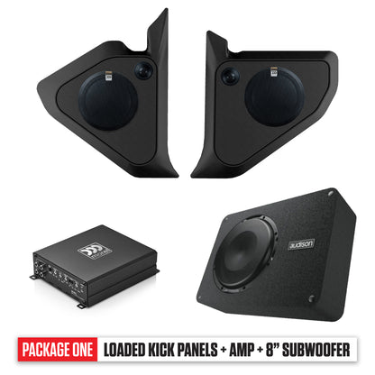 1973 - 1987 Chevy C10 Kick Panels, Amp & 8" Subwoofer PACKAGE 1