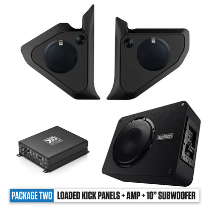1973 - 1987 Chevy C10 Kick Panels, Amp & 10" Subwoofer - PACKAGE 2