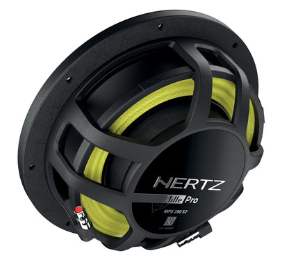 Hertz MPS 250 S2 | 250 (10) mm (in.) | 82,6 (3.25) mm (in.) | Subwoofers | 1000 W | 2 Ohm | Single Voice Coil