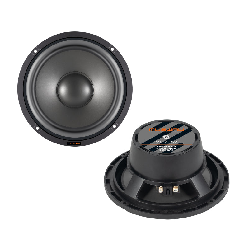 Musway MC6.2C 6.5" MG Series 125W RMS 4 Ohms, Active 2-way Component System