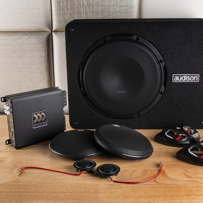 Builder's Package One | 2-Way System + Amp & Sub Combo