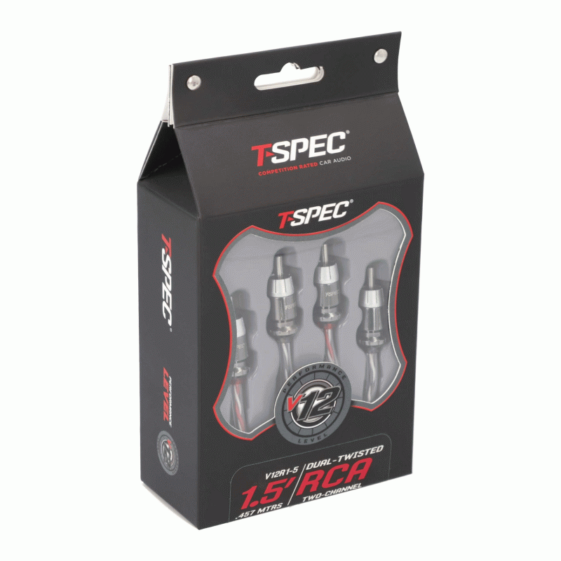 T-Spec V12R1-5 RCA v12 Series 2-Channel Audio Cable - 1.5 FT