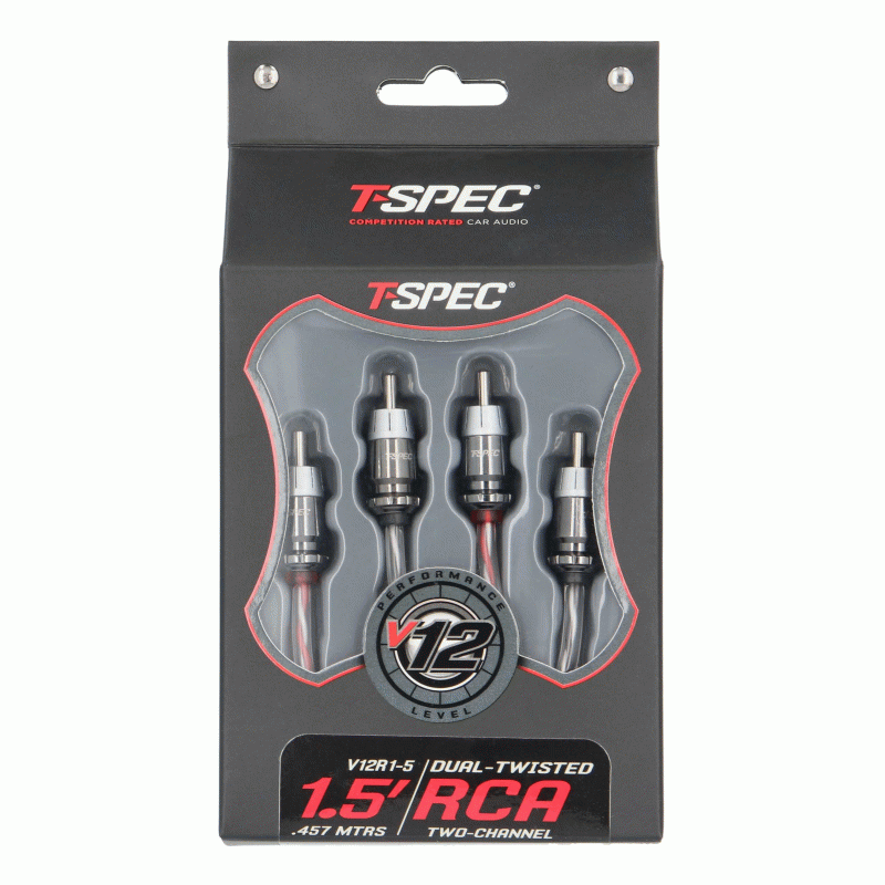 T-Spec V12R1-5 RCA v12 Series 2-Channel Audio Cable - 1.5 FT