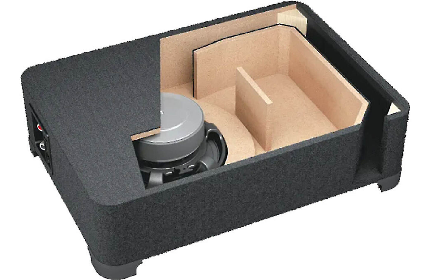 Audison APBX 8 R Sealed Subwoofer Box | Ported enclosure with 8" 4-ohm shallow subwoofer